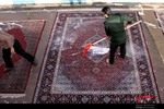 غباروبی حسینیه ویژه شهدای لشکرعملیاتی پنج نصر