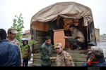 امدادرسانی نیروهای سپاه وبسیج به سیل زدگان حاشیه شهر نیشابور
