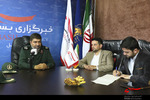 حضور مسئول روابط عمومی سپاه پاسدارن در خبرگزاری بسیج اردبیل