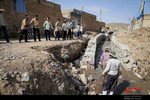 ساخت مسیر آب و اردوهای جهادی حوزه ظفر اهر 