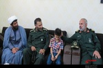 دیدار فرمانده سپاه سلمان با خانواده شهید عقیل شیبک 