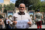 محکومیت کشتار کودکان و یمن با امضای طومار در نمازجمعه تبریز 