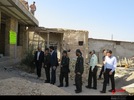 بازدید مسئول امنیت ملی ستاد کل نیروهای مسلح از گروه جهادی در روستای سیلگرد 