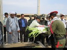 غبارروبی مزار شهدای هادیشهر به مناسبت هفته ناجا 