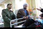 دیدار فرمانده سپاه عجب شیر با بیماران جانباز و بسیجی 