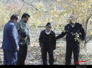 دیدار فرمانده سپاه ناحیه کوثر با خانواده شهید بهرامی