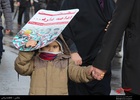 حضور کودکان در راهپیمایی 22 بهمن/ عکس از فاطمه بیاتی