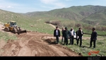 بازسازی راه های بین مزارع روستای پیرآغاج