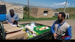 توزیع سبد غذایی در روستاهای شهرستان کوثر