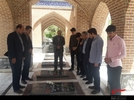 عطر افشانی مزار شهدای شهرستان نیر