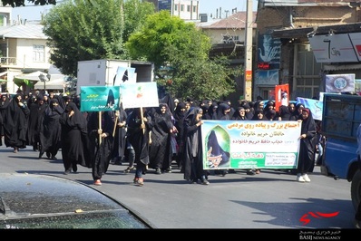 راهپیمایی باشکوه عفاف وحجاب در خلخال برگزار شد