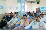 مراسم تکریم و معارفه فرمانده قرارگاه شهید فولادی در شهرستان چابهار