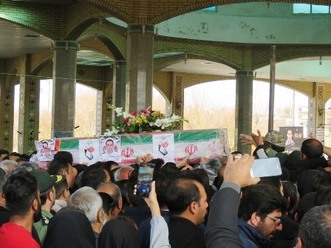 تشییع پیکر شهید یزدان قجری در بروجن