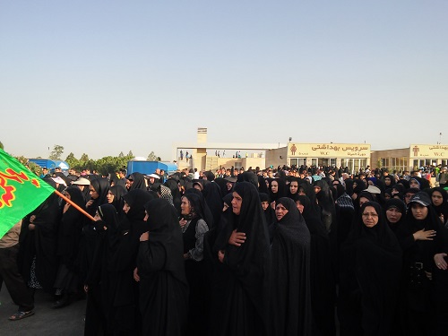 شکوه عزاداری اردبیل در جوار حرم امام (ره)