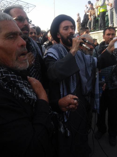 شکوه عزاداری اردبیل در جوار حرم امام (ره)