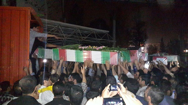 گزارش تصویری از مراسم بدرقه 175 شهید غواص دست بسته
