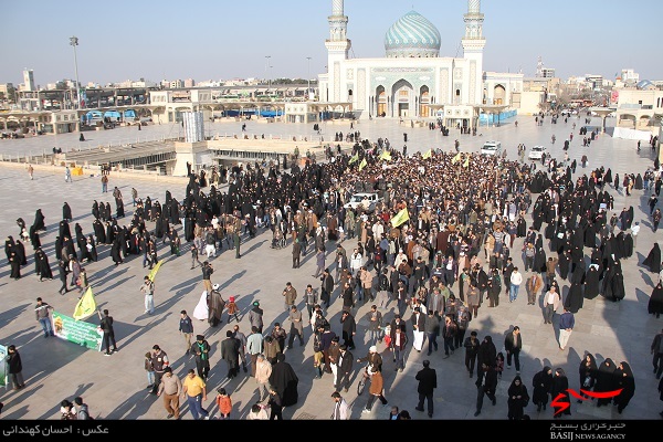 پیکر پاک ۲ شهید مدافع حرم در قم تشییع شد