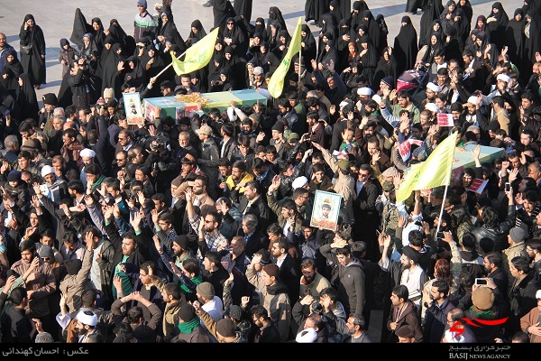 پیکر پاک ۲ شهید مدافع حرم در قم تشییع شد