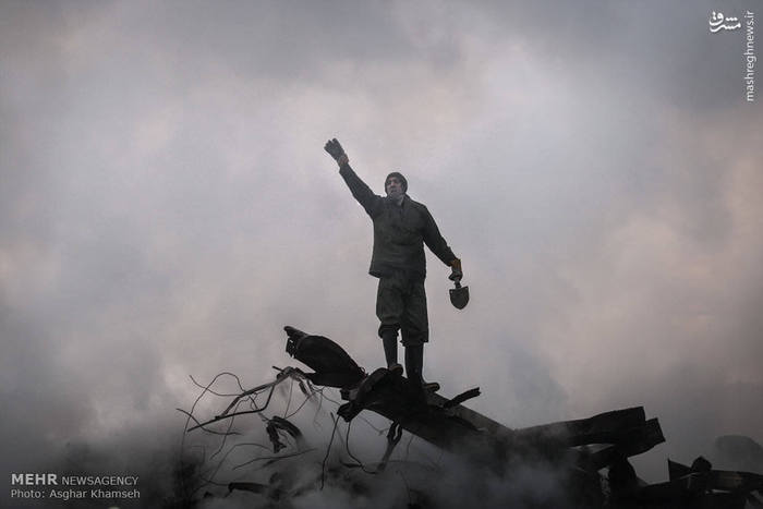 عکس/ روز ششم حادثه پلاسکو