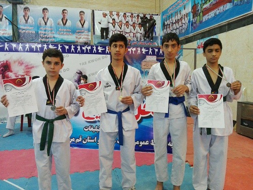 کسب 7 مدال در مسابقات قهرمانی تکواندو استان قم