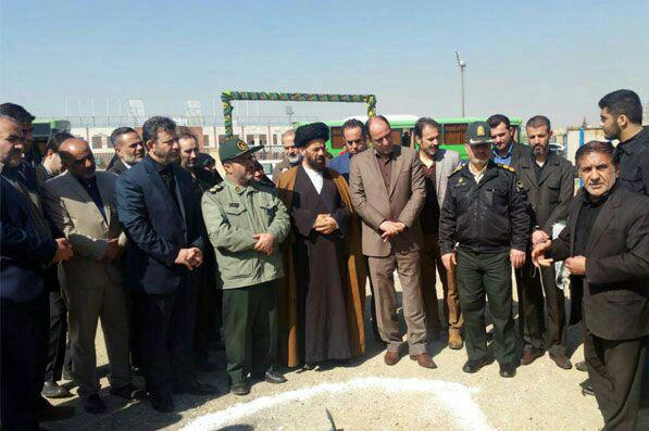 کلنگ احداث حسینیه شهداء هیأت رزمندگان اسلام در شهرستان قدس، بر زمین زده شد