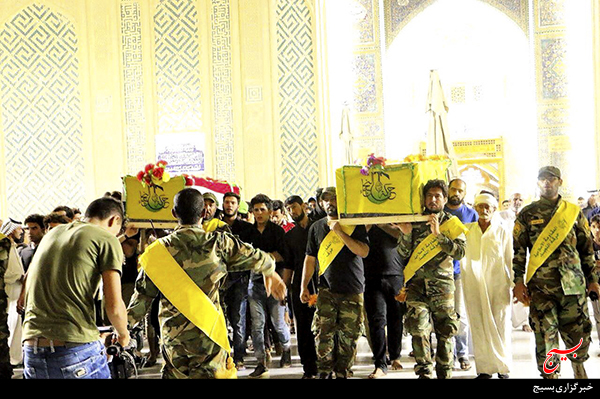 تشییع پیکر رزمندگان مقاومت اسلامى نُجَباء