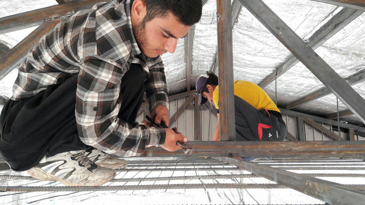 گزارش تصویری ازساخت پایگاه مقاومت روستای باباجان