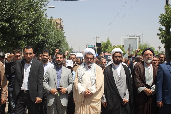 راهپیمایی روز قدس در شهر محمود آباد نمونه