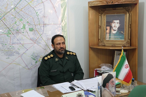 دیدار فرمانده ناحیه بسیج امام حسین(ع) قم با مدیران استانی
