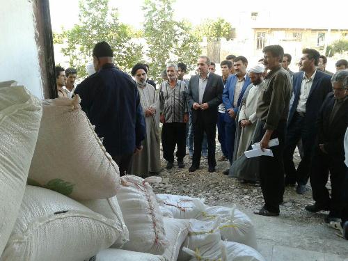 جمع آوری زکات در روستای حسن آباد دلفان