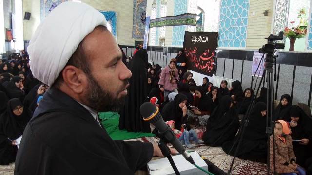 مراسم خطبه خوانی حضرت زنیب کبری(س) در آستان سید علی شارینی