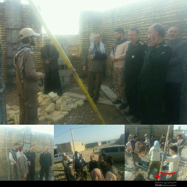 بازدید فرمانده سپاه قم از فعالیت گروه جهادی «ربیون»+تصویر