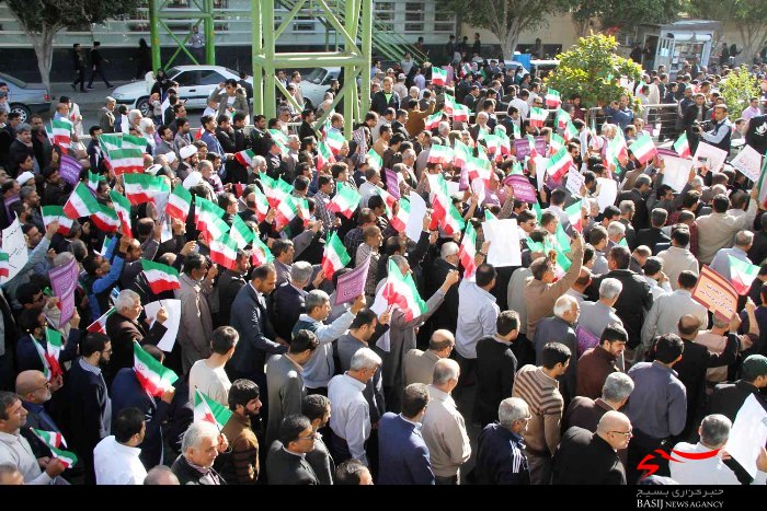 مردم بندر بوشهر در محکومیّت اغتشاشات اخیر راهپیمایی کردند