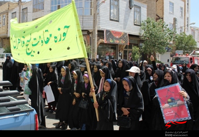 حضور مردم شهر زرین آباد ایجرود در راهپیمایی روز قدس
