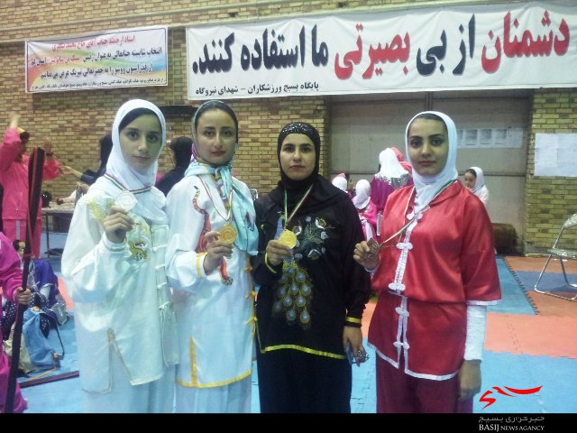 کسب 4 مدال توسط تیم وشوو خواهران بسیجی ملایر در مسابقات کشوری