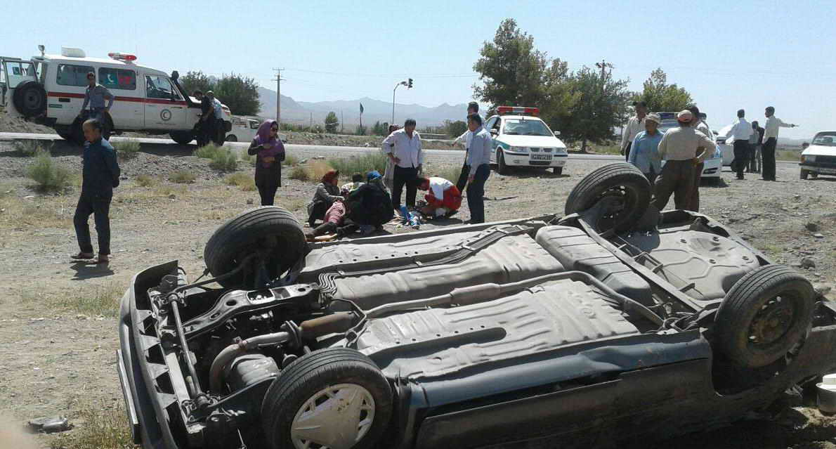 واژگونی پراید در میامی یک کشته و سه مجروح برجای گذاشت+تصاویر