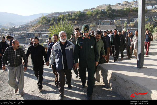 بازدید سردار فضلی از شهرستان ثلالث بابا جانی
