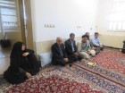 فرمانده حوزه  12حضرت قائم (عج)  با خانواده های دو شهید والا  مقام دیدار کرد