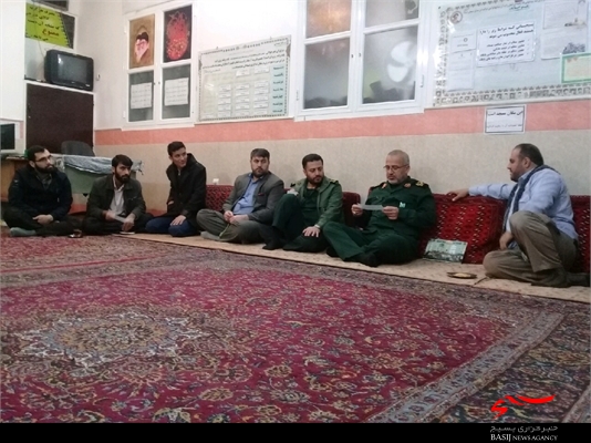 بازدید سردار شاهچراغی از پایگاه امام رضا (ع) ناحیه بسیج امام حسین (ع)