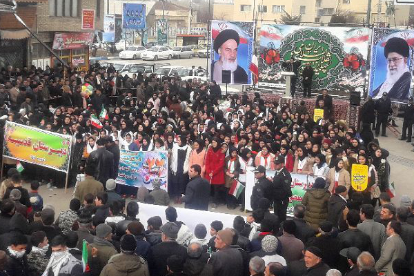 ملت انقلابی خلخال چهلمین سالورز پیروزی انقلاب اسلامی ایران را جشن گرفتند