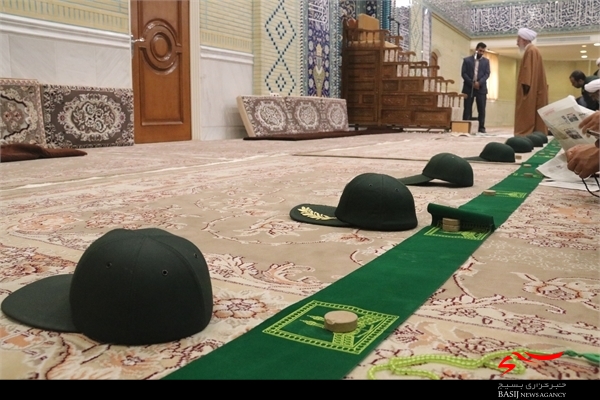 تصاویر/ حضور کارکنان ناحیه بسیج امام حسین(ع) در محضر آیت الله جوادی آملی