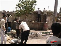 برپایی اردوی گروه جهادی شهید کاویانی در بخش سلفچگان قم+ تصاویر