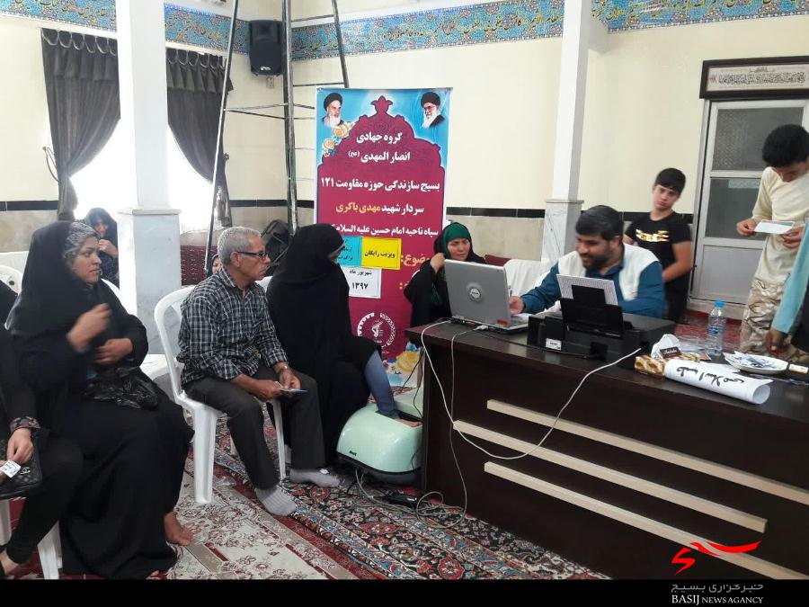 اجرای ویزیت رایگان پزشکان در منطقه محروم قزلحصار کرج