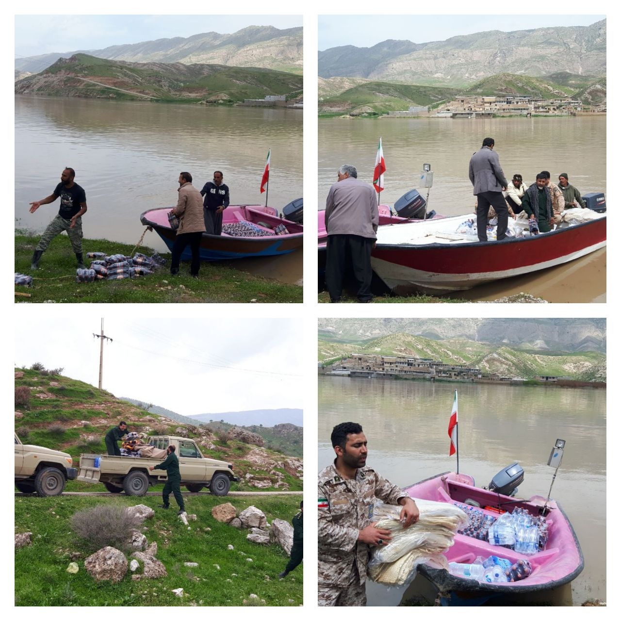  ۶۰۰بسته غذایی در بین روستاهای گرفتار درسیل توزیع شد