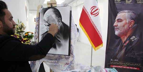 تصویرسازی هنرمندان بوشهری به یاد سردار دل&zwnj;ها