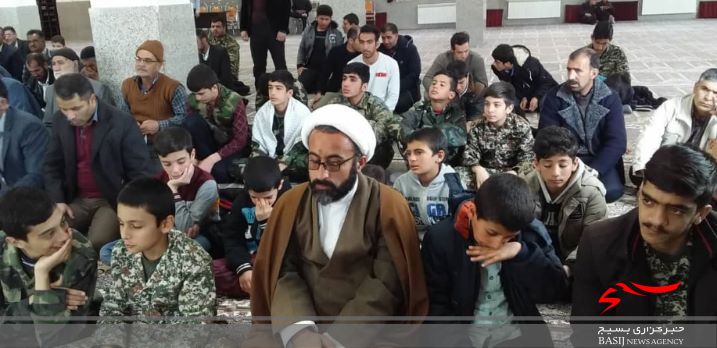 شرکت بسیجیان حوزه مقاومت بسیج شهر توره در نماز عبادی سیاسی جمعه در مورخه 18 بهمن 98