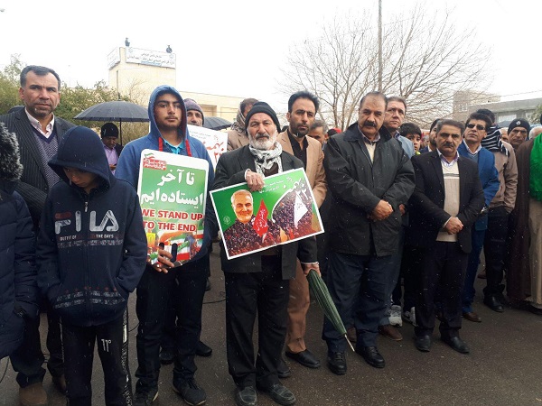 راهپیمایی حماسی 22 بهمن در شهرستان آبدانان  برگزار شد