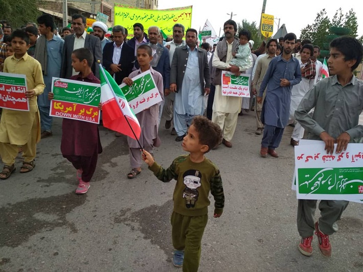 حضور مردم گلمورتی در راهپیمایی ۲۲ بهمن