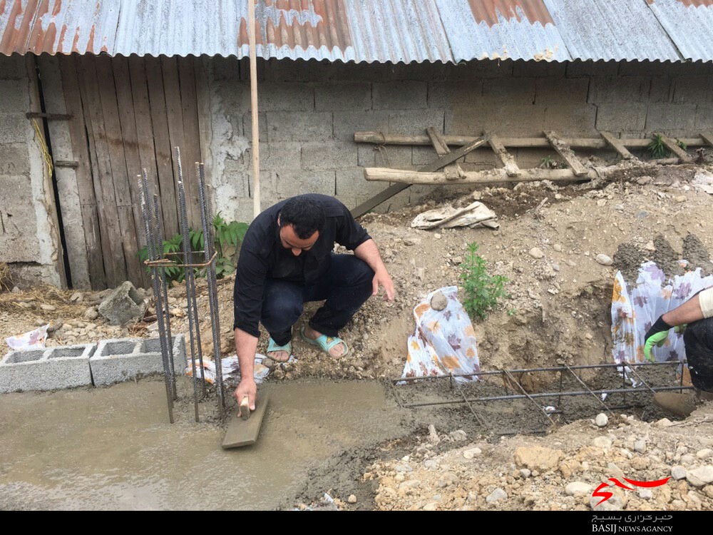 بسیجیان گیلانی در خط مقدم سازندگی