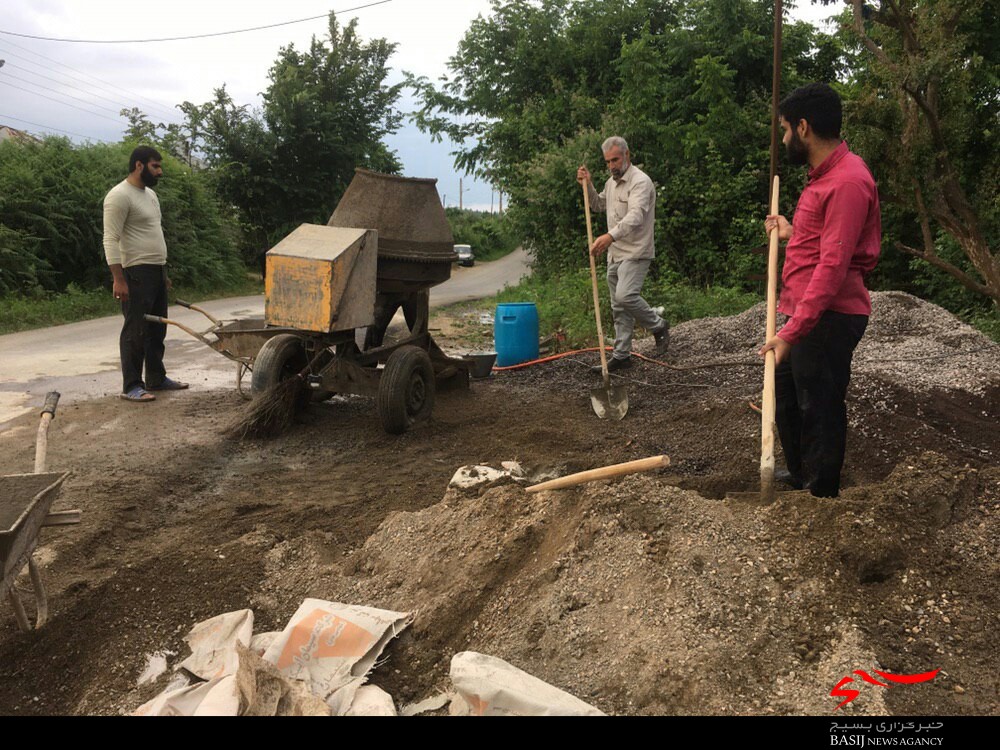 بسیجیان گیلانی در خط مقدم سازندگی